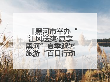 黑河市举办“江风送爽·夏享黑河”夏季避暑旅游“百日行动”新闻发布会