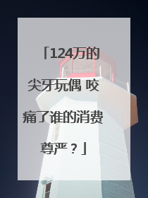 124万的尖牙玩偶 咬痛了谁的消费尊严？