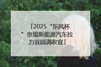 2025“东风杯”京堰新能源汽车拉力赛圆满收官