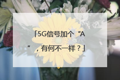 5G信号加个“A”，有何不一样？