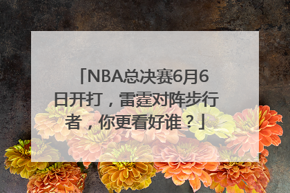 NBA总决赛6月6日开打，雷霆对阵步行者，你更看好谁？
