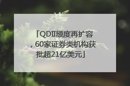 QDII额度再扩容，60家证券类机构获批超21亿美元